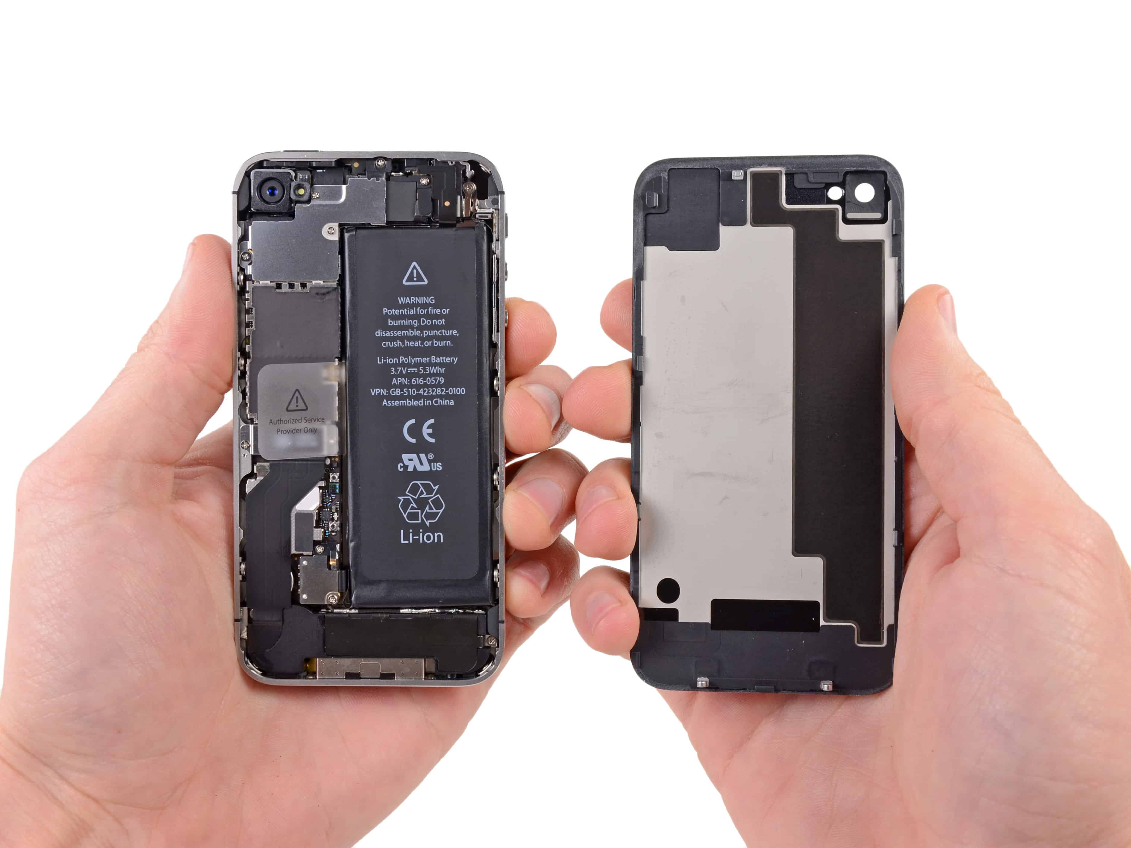 Iphone 4s без крышки